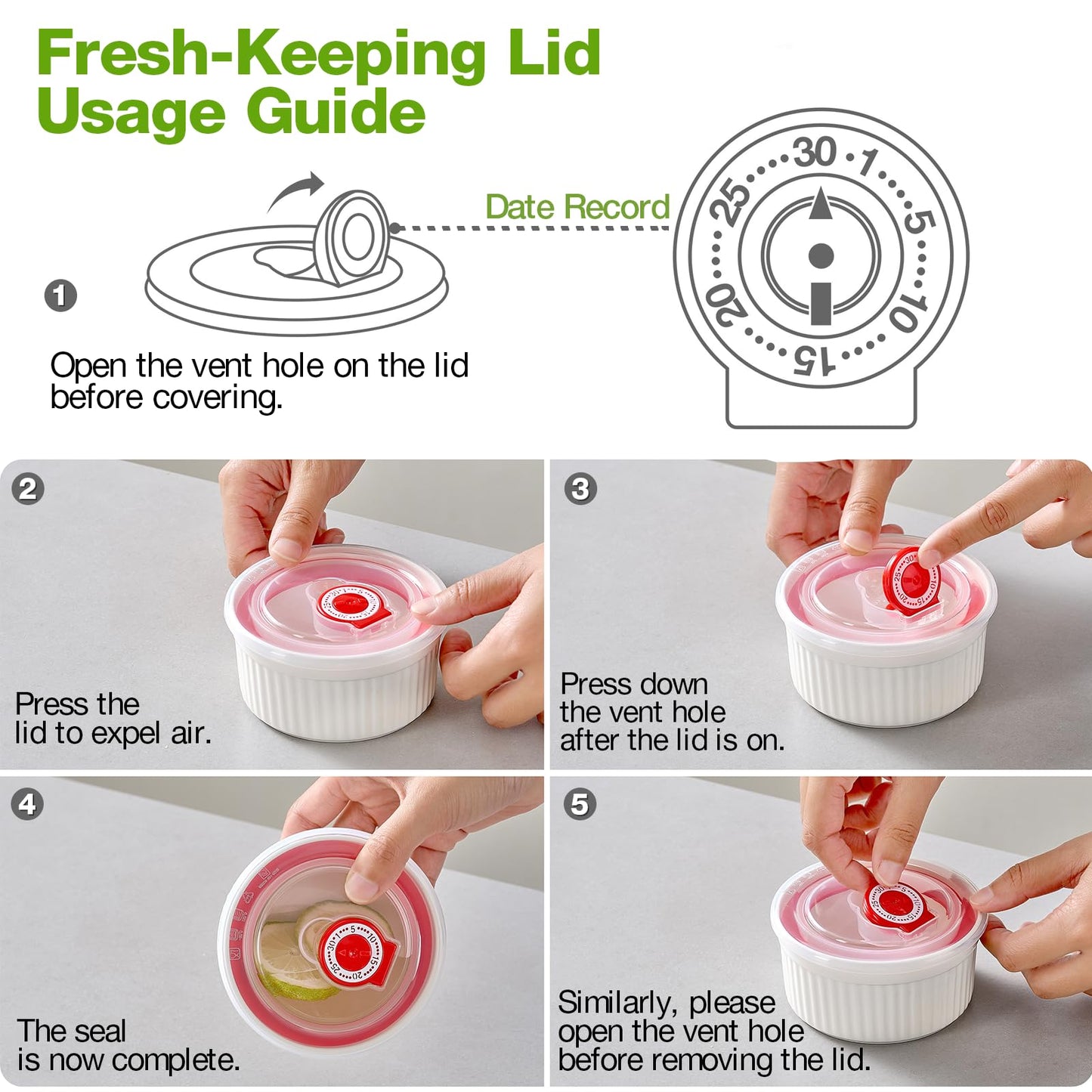 Mfacoy Ramekins with Lids Set of 6, 8 oz Porcelain Creme Brulee Souffle Ramekins with Covers, White Pudding Custard Cups Ramiken for Baking, Small Bowls for Sauces Dessert, Dishwasher and Oven Safe