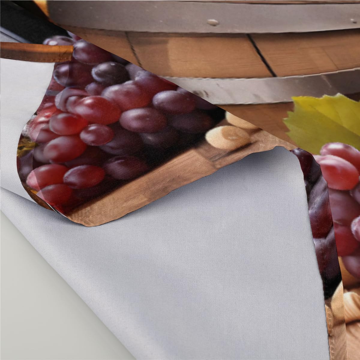 DXTKWL Cloth Napkins Set of 4, Red Wine Glass Grapes Wooden Polyester Dinner Napkins 20x20 inch, Reusable Washable Table Cloth Napkins for Home Holiday Dining Wedding Party Decoration