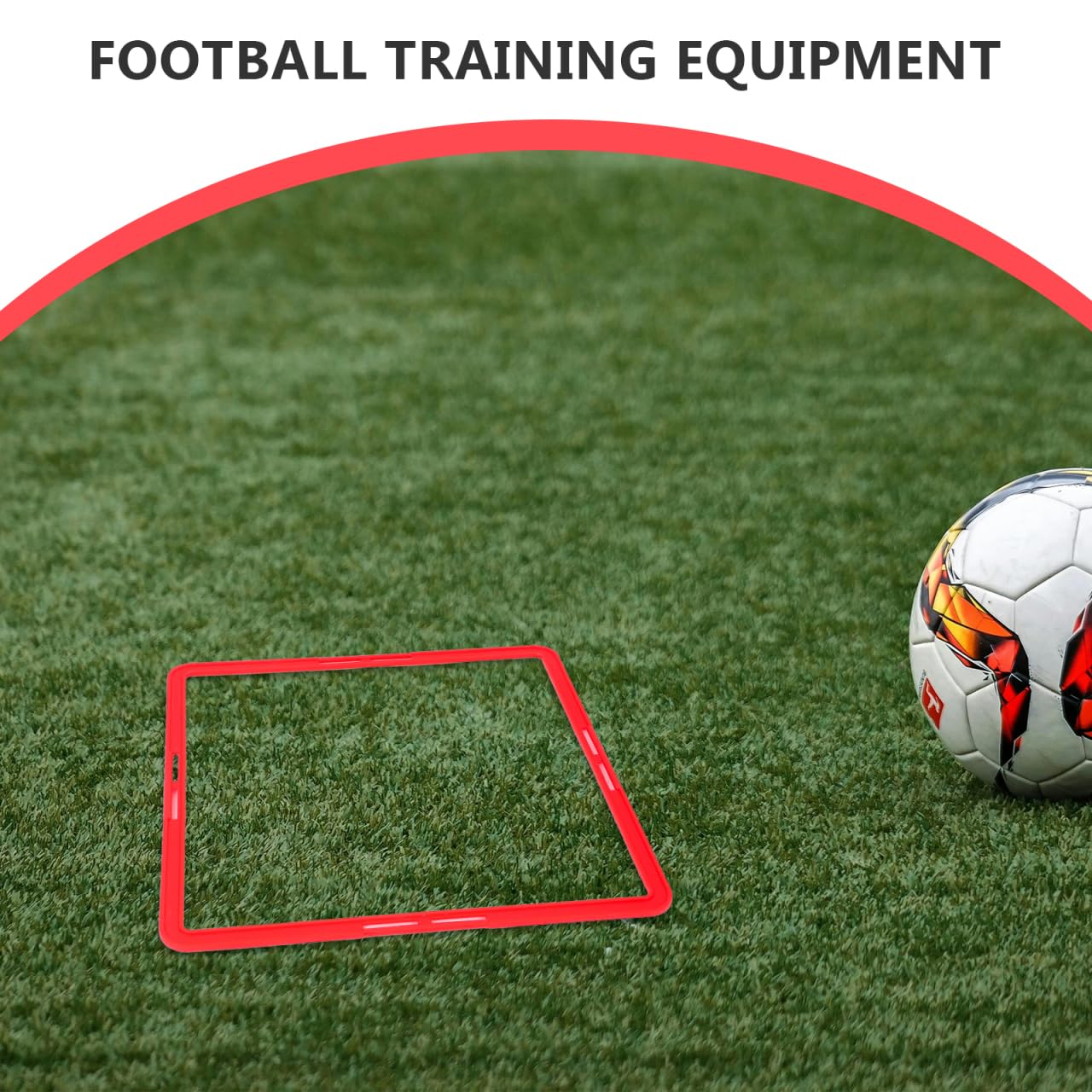 Mipcase 6pcs Square Agility Rings, Footwork Speed Training Rings Soccer Training Equipment for Agility Workout