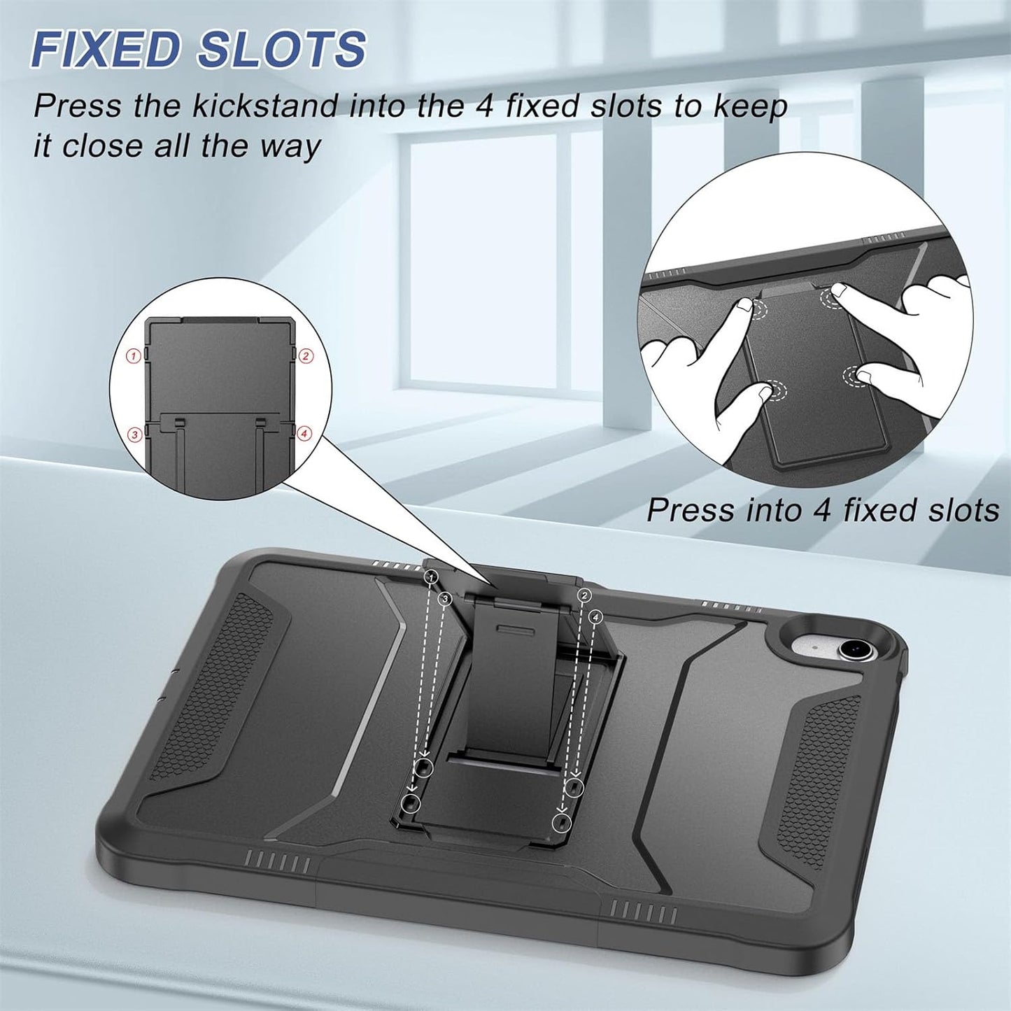 Soke 11-inch M4/M3/M2 (2026/2025/2024), 5th/4th 10.9 (2022/2020), Case for iPad Air iPad Air Generation with Built