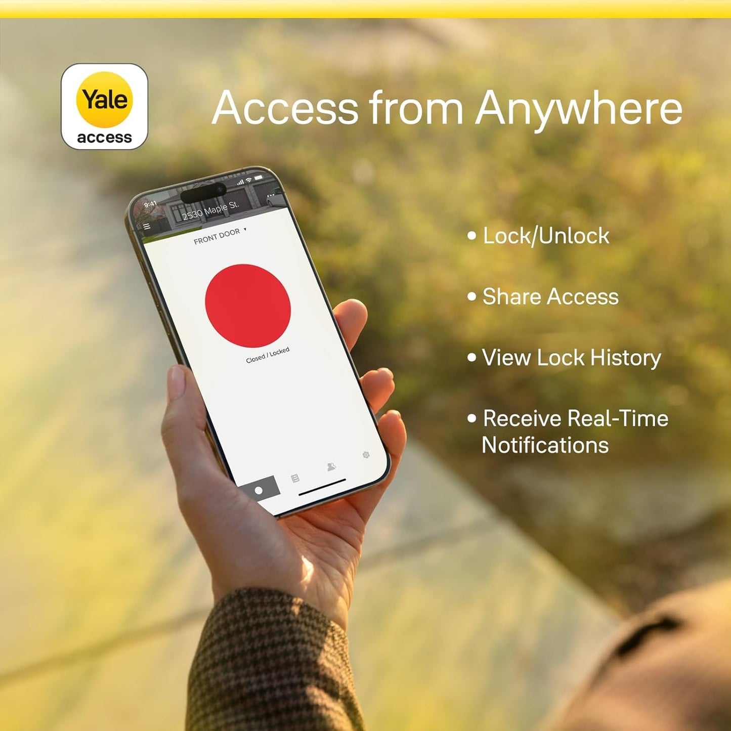 Yale Security Assure Lock 2 - Black Suede Smart Deadbolt with Wi-Fi Keypad & Fingerprint Scanner