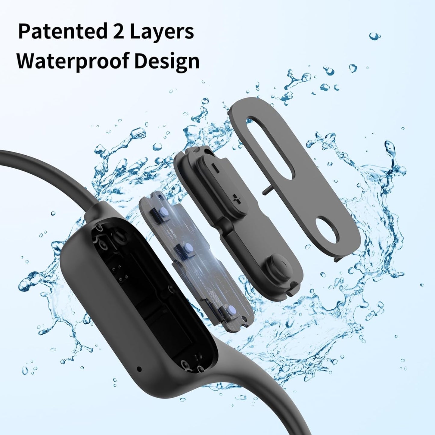 32GB MP3 Swimming IPX8 Swimming Headset 8-Hour Tayogo Waterproof Player for Laps | Bone Conduction Headphones |