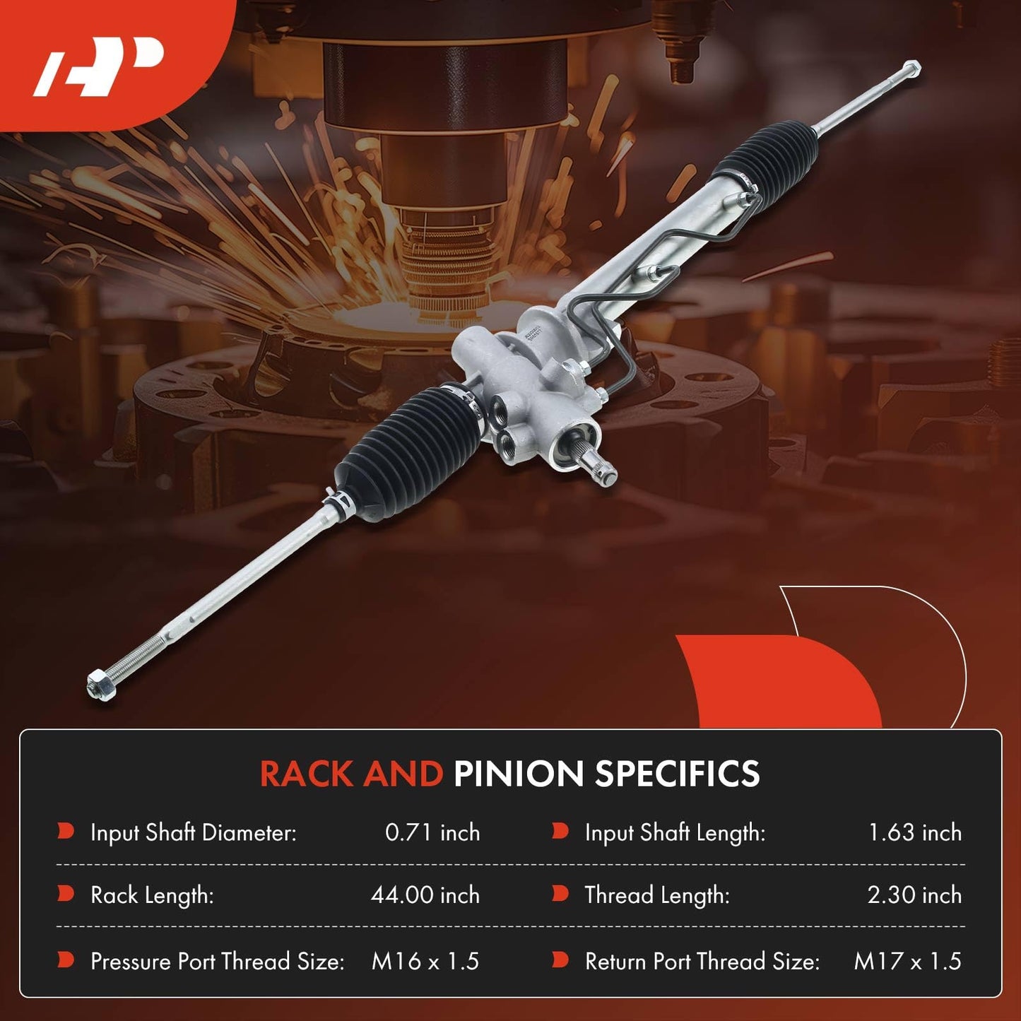 A-Premium - Hydraulic Power Steering Rack and Pinion Compatible with Toyota Paseo 1992-1999, Tercel 1991-1999, Replace# 4425016300