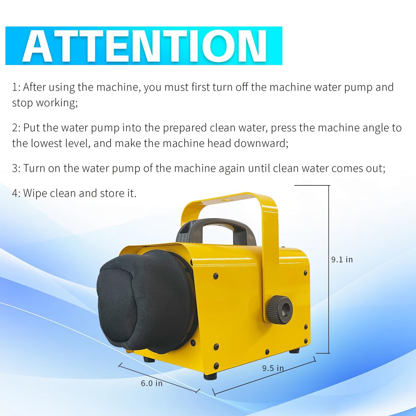 Flowing Foam Machine for Party, Party Foam Machine Without Support, Foam Cannon for Garden, Pool, Indoor, Birthdays, Celebrations, and Backyard Events
