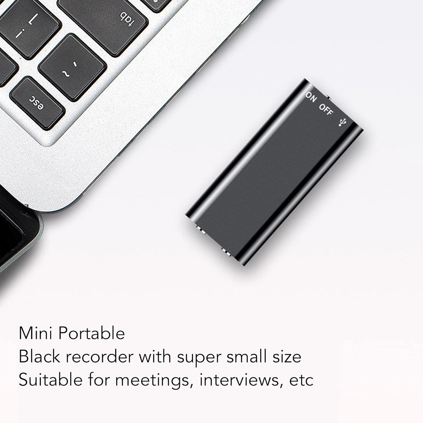 Yoidesu 8 192kbit Adpcm 16GB) Mini Portable Digital Voice Recorder (for Lectures and Conferences) Hour Continuous Voice