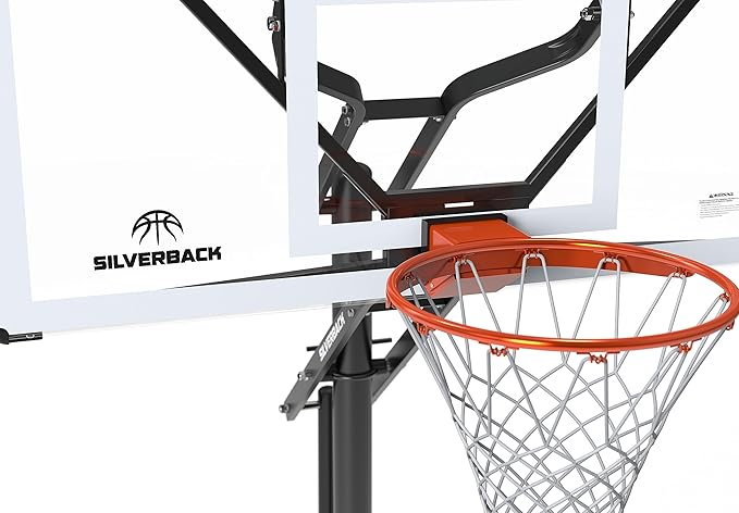Silverback NXT 54" and NXT 60" In-Ground Basketball Hoops with Adjustable-Height Basketball Goal Backboard and QuickPlay Design