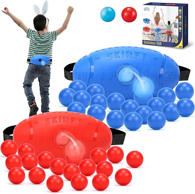 Skirfy Party Shaking Swing Balls Game Set for Kids Adults,Backyard Family Toy with 40 Balls, Birthday 4th of July Games Outdoors Indoors Bachelorette Party Games for Boys and Girls Age 5 6 7 8 9+