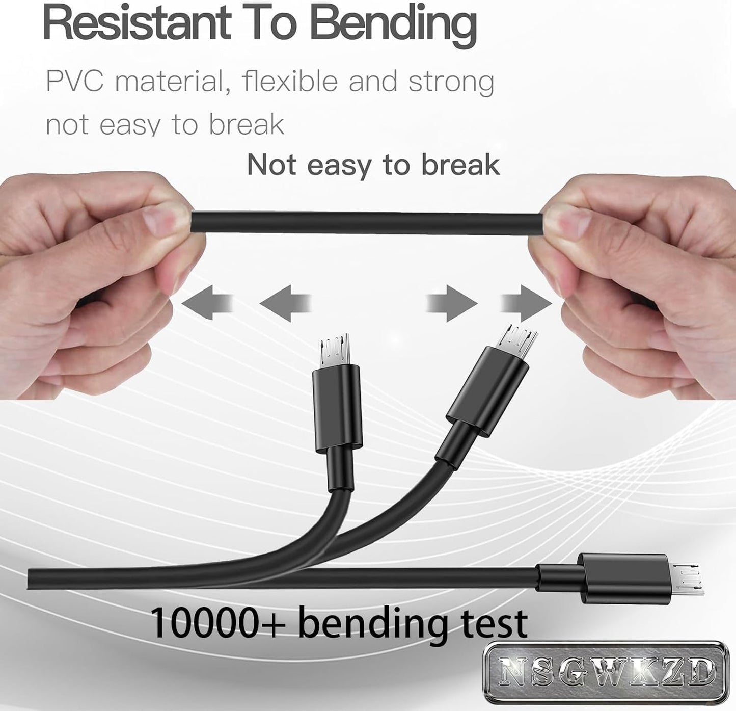 10 5V FT Micro USB Power Cord Replacement for Roku Streaming Stick/Express Plus/Premier Remote, Charger Adapter