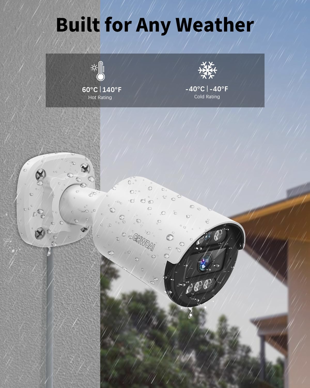 《80ft IR Night Vision & All-in-One DVR》Wired Security Camera System Outdoor, 5MP CCTV Cameras Systems with AI Motion Detection, Home Video Surveillance DVR Kits