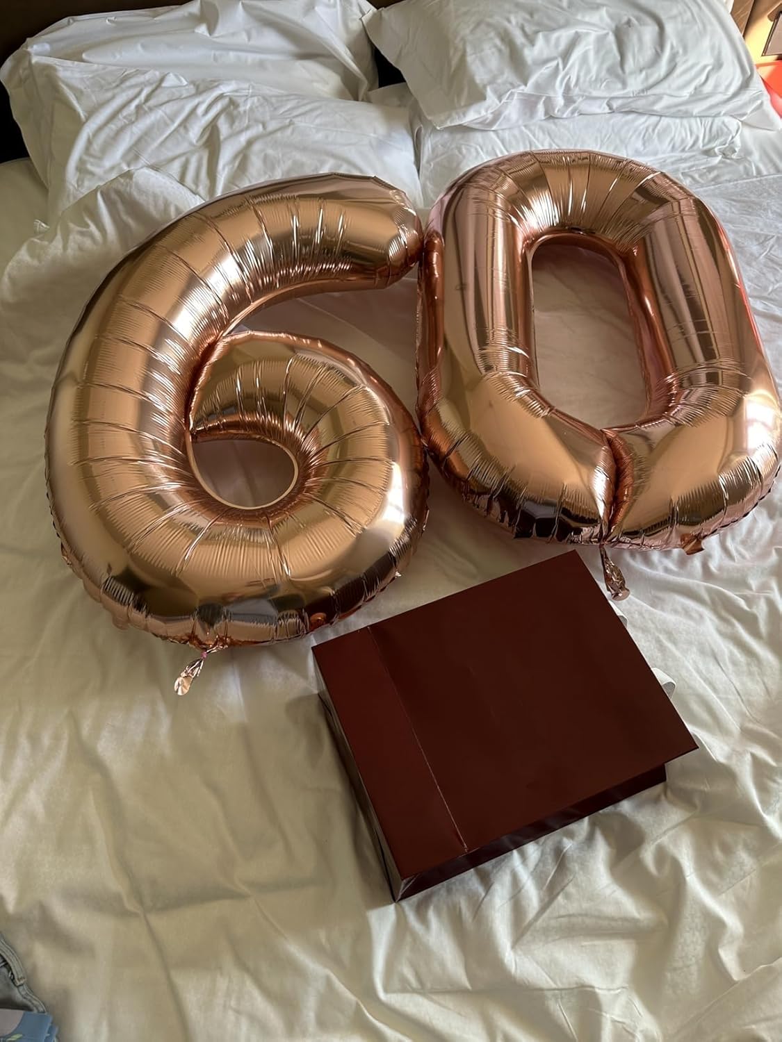 Numbers 26 Balloon - Rose Gold 40 Inch Digital Balloon for 26th Birthday Party Decorations