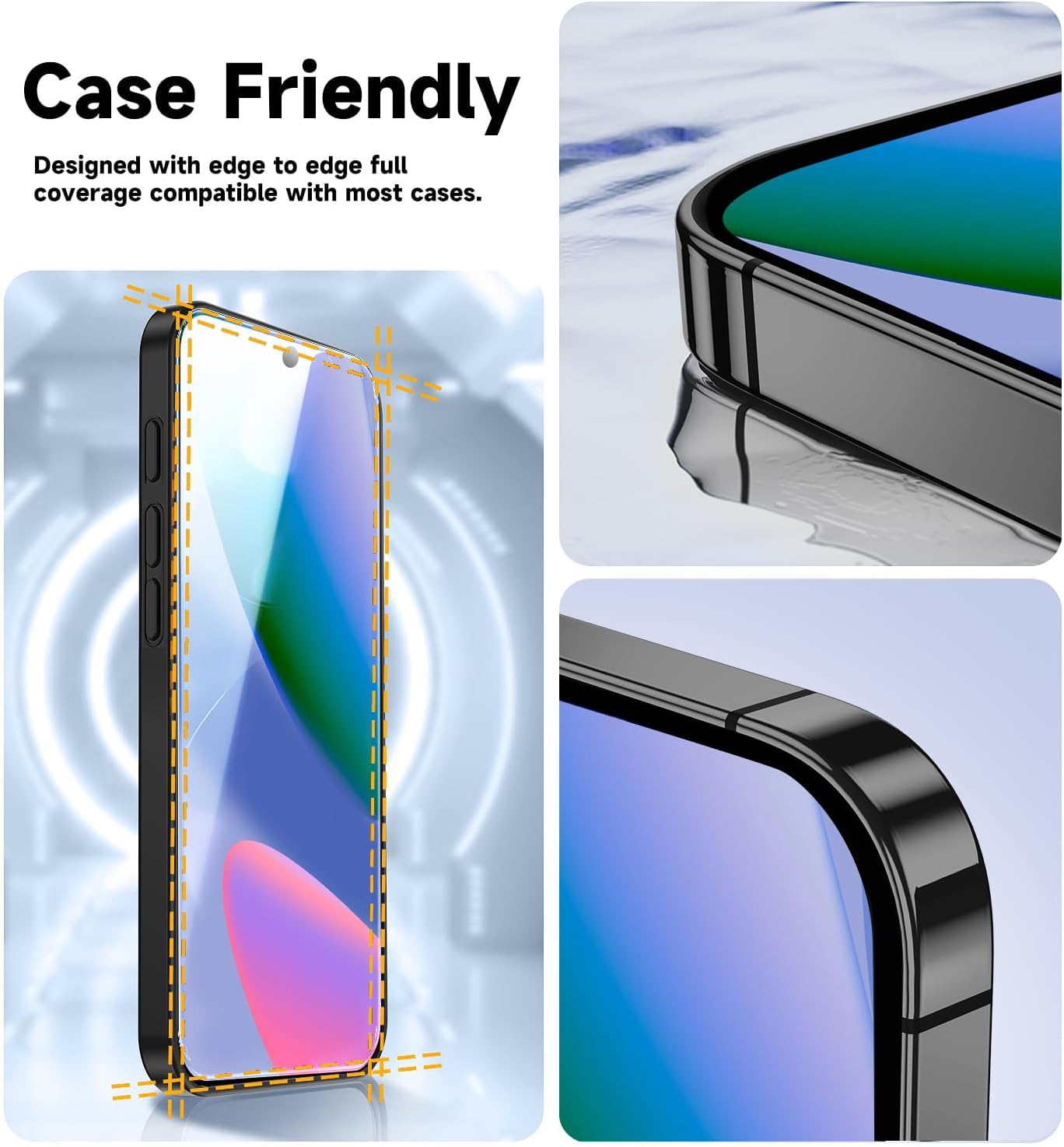 2 Pack 10/10 MAGIC JOHN for Google Pixel Google Pixel Pro Tempered Glass Screen Protector, Auto Dust-Elimination