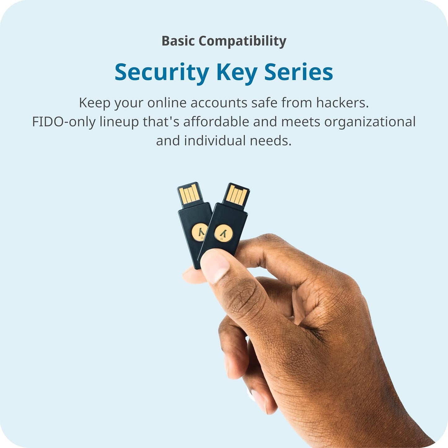 Yubico - Security Key NFC - Basic Compatibility - Multi-factor authentication (MFA) Security Key, Connect via USB-A