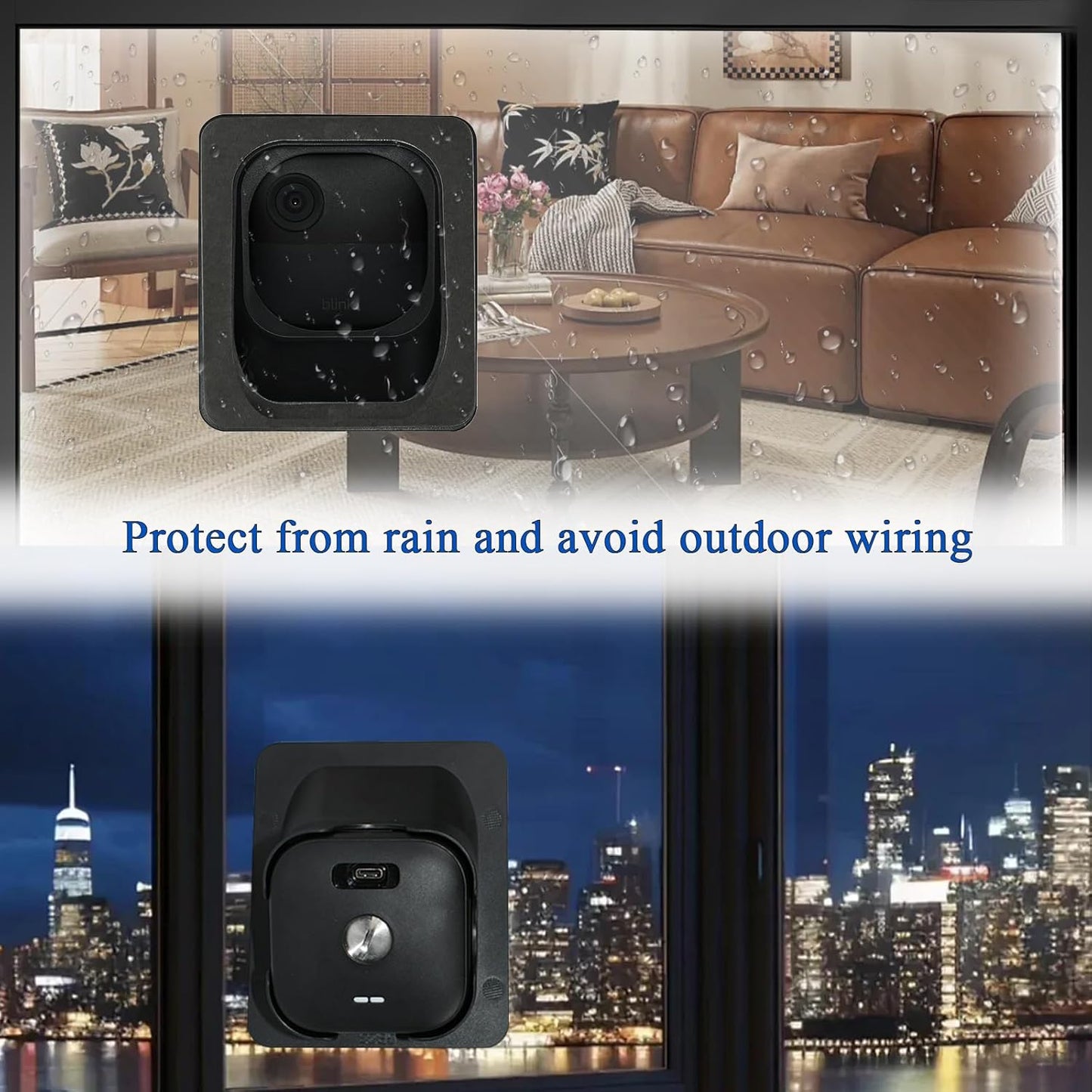 VVHOOY 4 (4th 2K+, 20-Degree Window Mount Compatible with Blink Outdoor Camera Gen) Blink Outdoor Secured Camera Glass