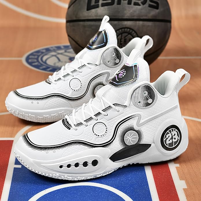 Boys Basketball Shoes Breathable Indoor Athletic Shoes Youth Outdoor Fashion Sneakers Comfortable Basketball Shoes for Girls
