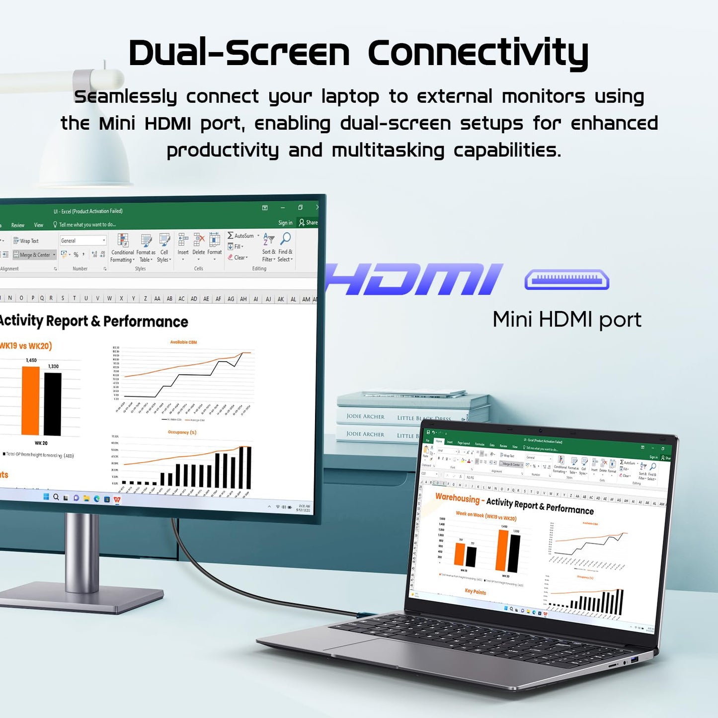HYPERSTRIX Laptop Computer 15.6" Win11 Pro Laptops 8GB RAM 256GB SSD,Ms Office 365, 100% sRGB Screen, N4000 Processor, Notebook, Dual Band WiFi5, BT4.2, USB-A, HDMI,FHD 1920 * 1080 Display,Silver