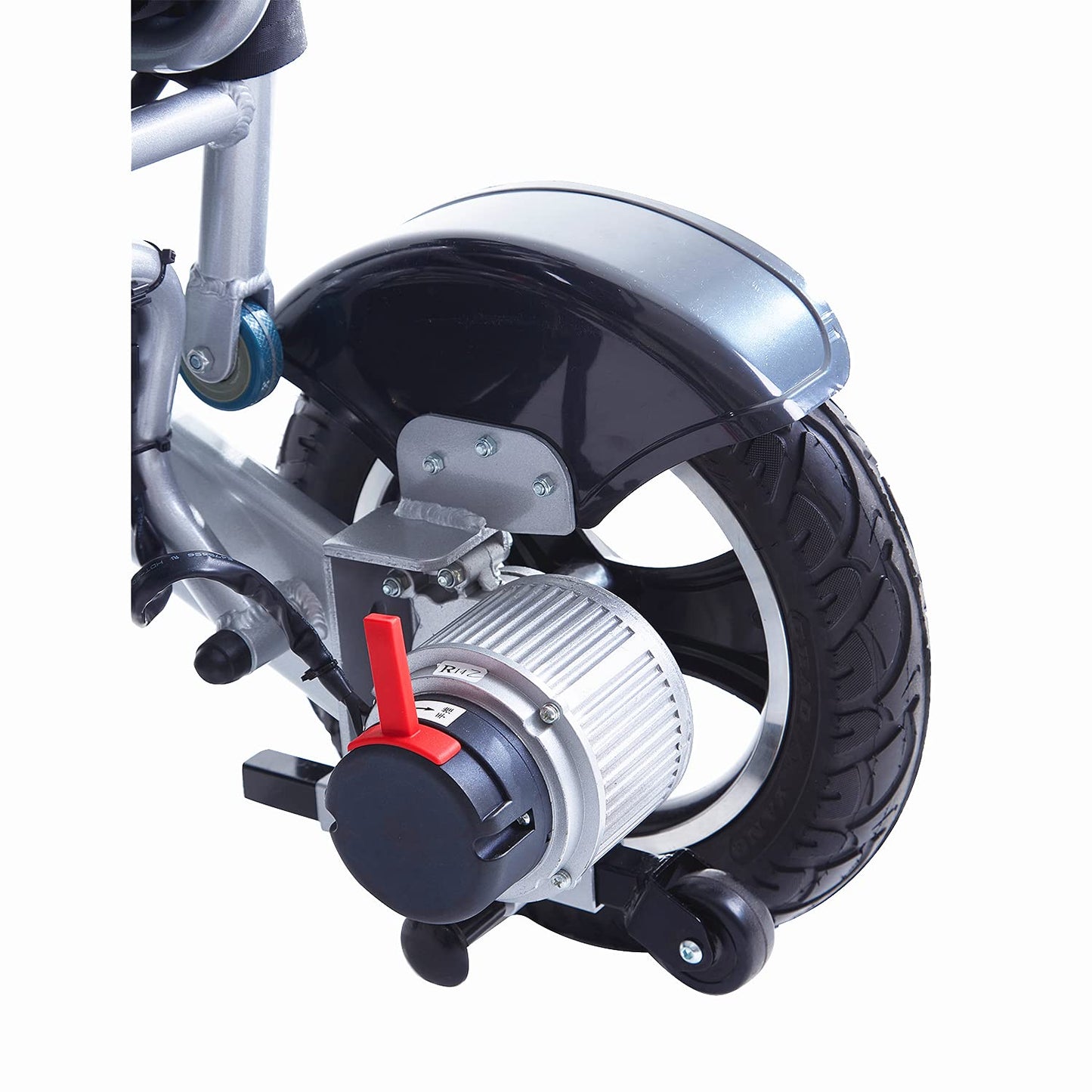 Rubicon DX17 Automatic Foldable Electric Wheelchairs for Adults - Deluxe One Click Fold and Unfold - Super Horse Power (600W Motor Power) - Longest Range (up to 25miles with 2x12AH Dual Battery)