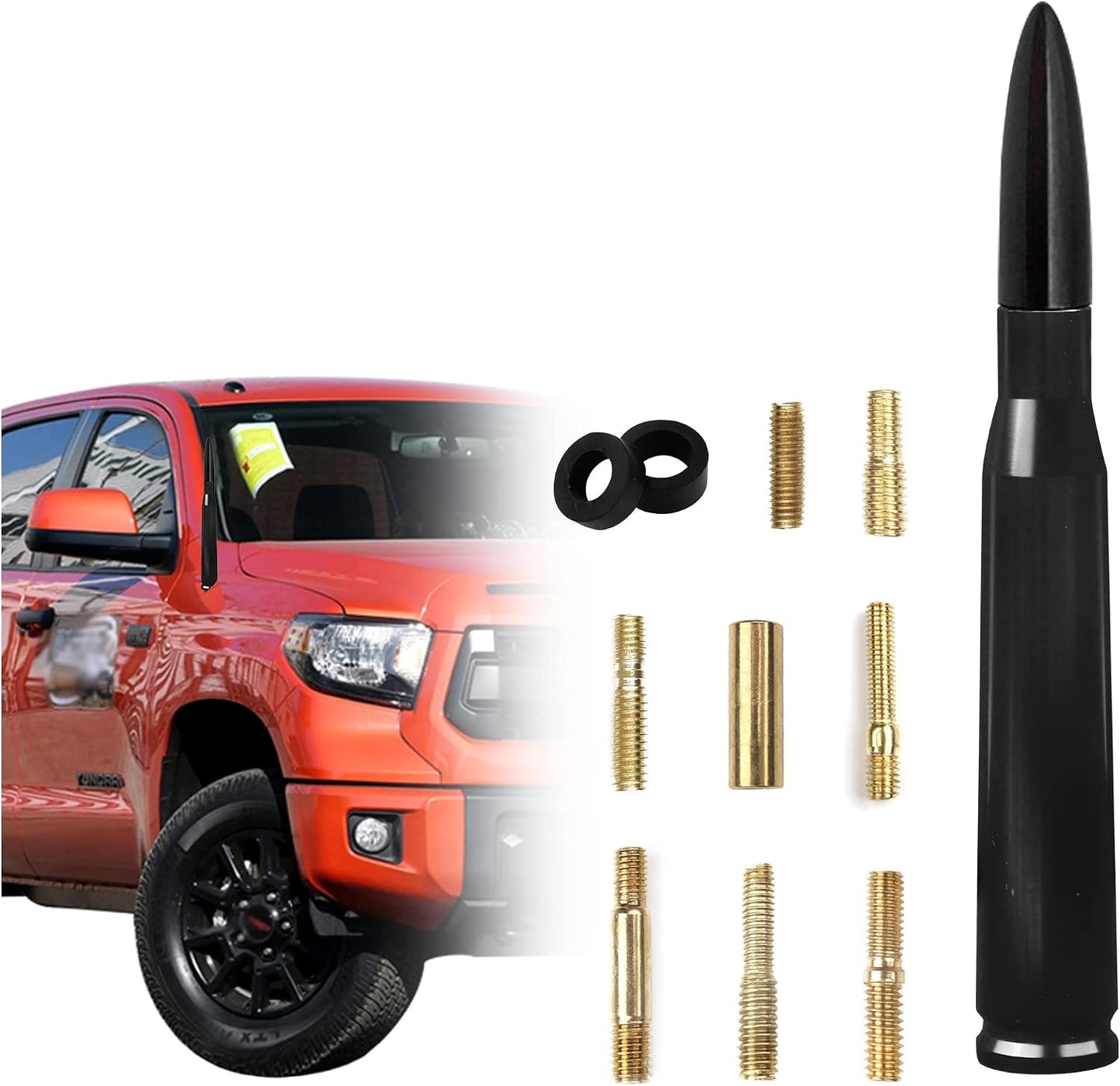 Turcee F150 F250 F350RAM 1500 2500 3500 Car Bullet Antenna,Truck Exterior Decoration Accessories Car Vehicle