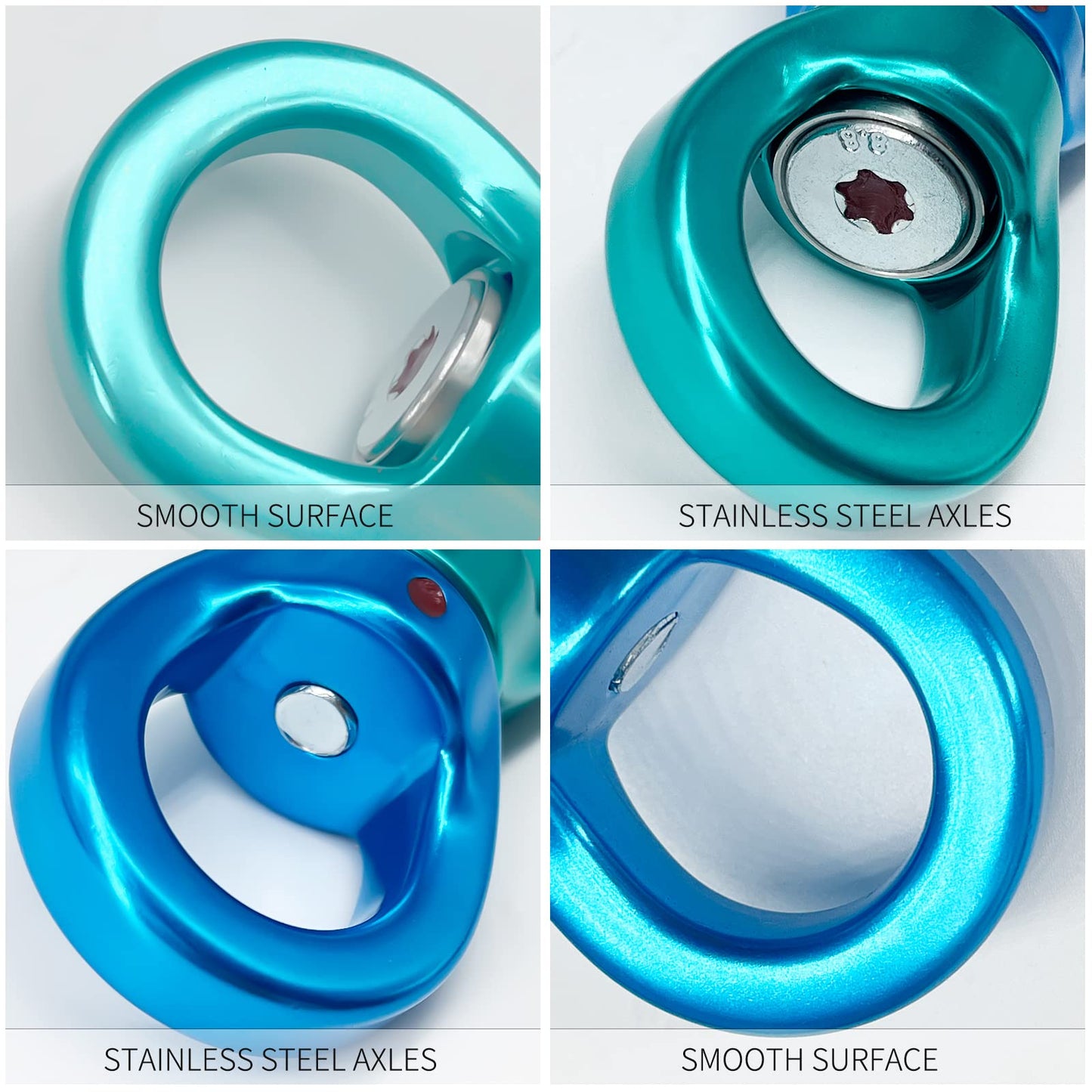 S.E.PEAK 35kN Swing Swivel, CE Certified 360°Rotational Device, Silent Hanging Accessory for Tree Swing, Aerial Dance