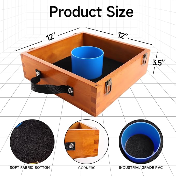 GSE Games & Sports Expert Premium Wood Washer Toss Game Set with 8 Washers with Bottle Opener for Adults and Family. Portable Lawn Game for Beach, Backyard, Pitching, Tailgating, Camping