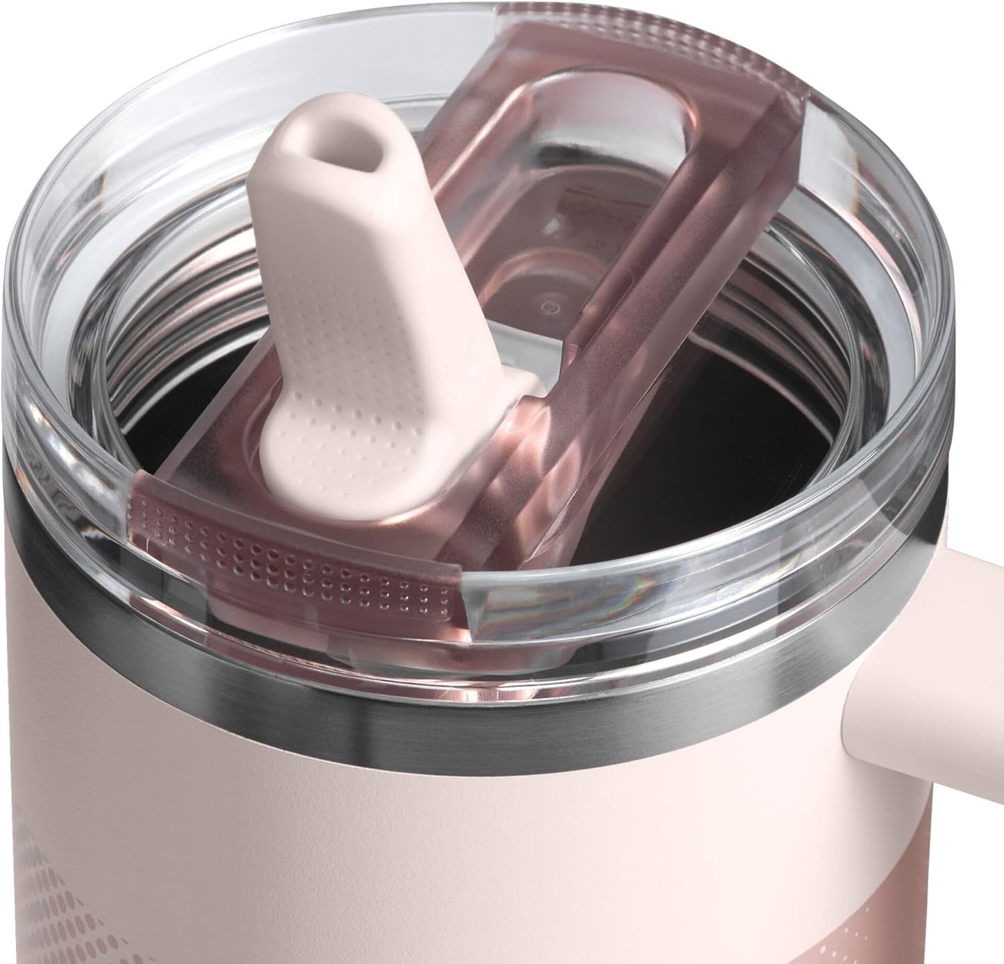 STANLEY Quencher ProTour 30 oz Tumbler - Leakproof Lid, Built-in Straw & Handle | BPA-Free Rose Quartz Fade
