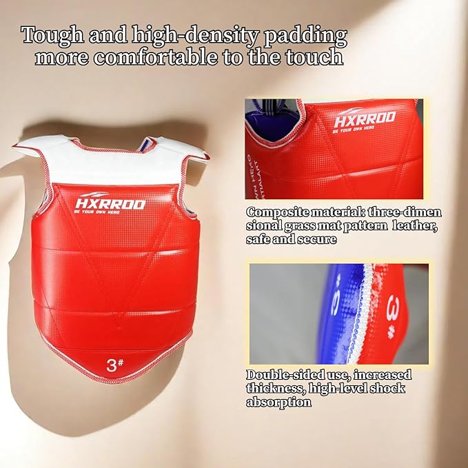 WT Taekwondo Martial Arts TKD Body Protector Reversible Chest Guard Protector hogu