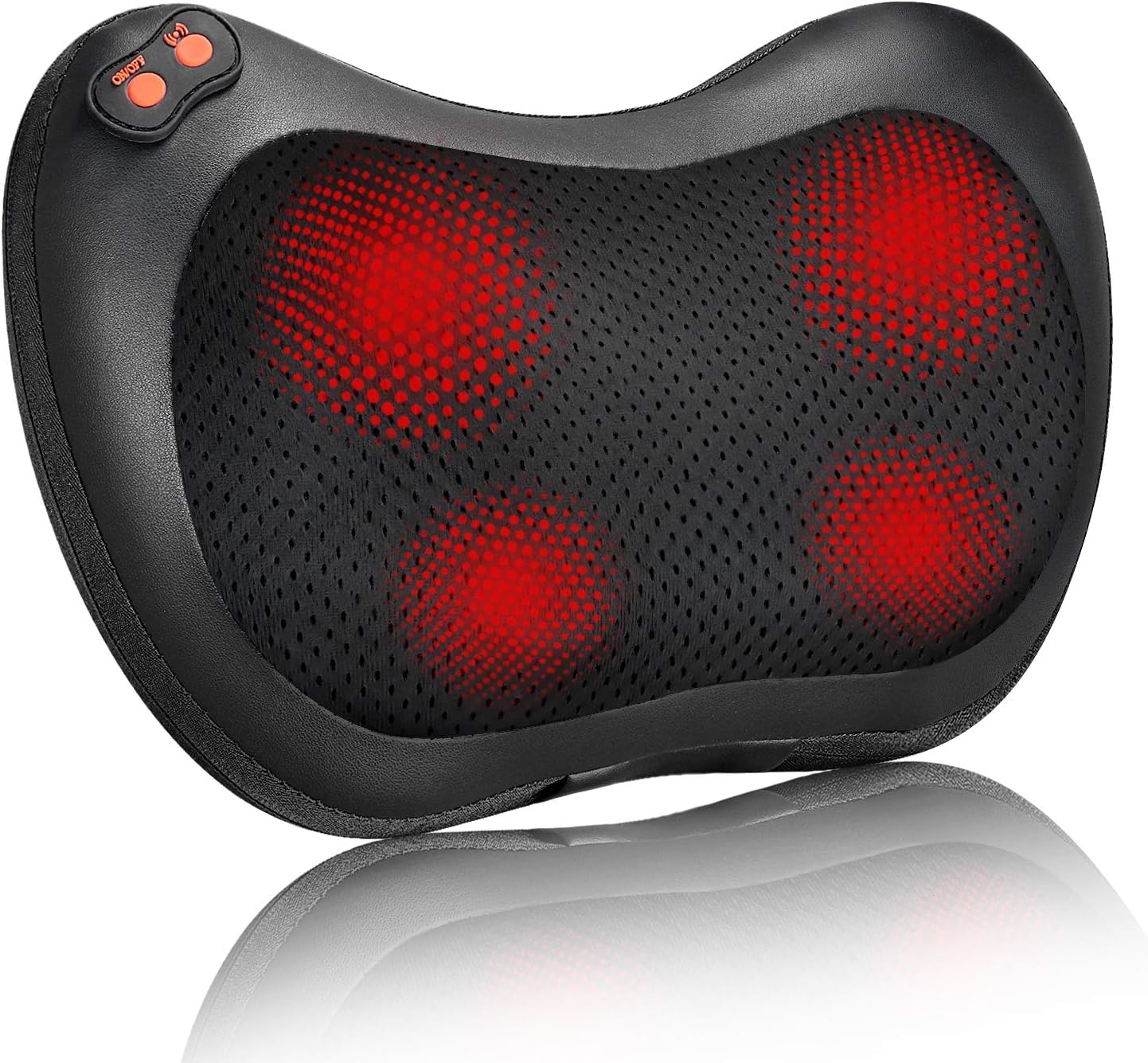 iKristin Back Massager, Shiatsu Neck Massager with Heat, Electric Back Massager for Shoulder, Back, Leg, Deep Tissue Kneading Massage to Relief Muscles, Massage Pillow for Mom/Dad/Women/Men M