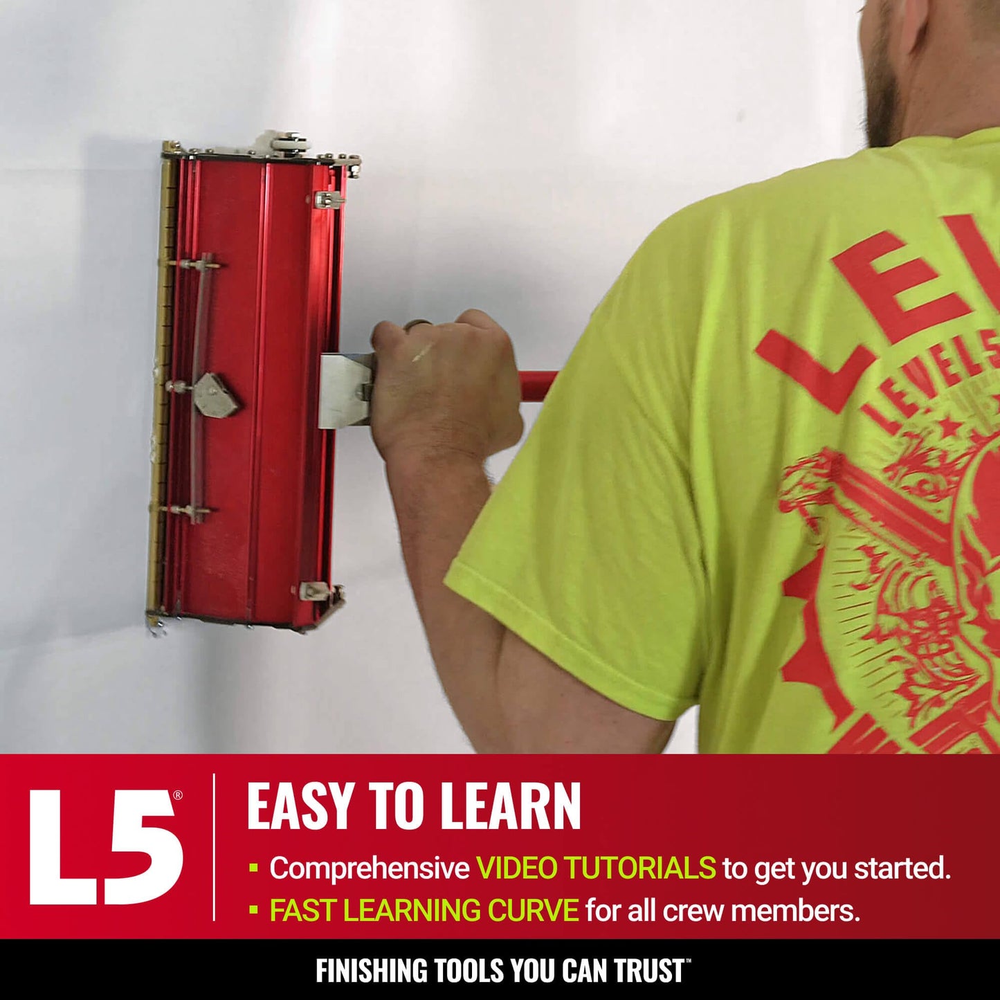 LEVEL5 Automatic Drywall Taping and Finishing Tool Set | 4-600 | Automatic Taper, 10”/12" Flat Boxes, 3” Angle Head, 7” Corner Applicator Box, Corner Roller, Standard Handles, Pump, Gooseneck