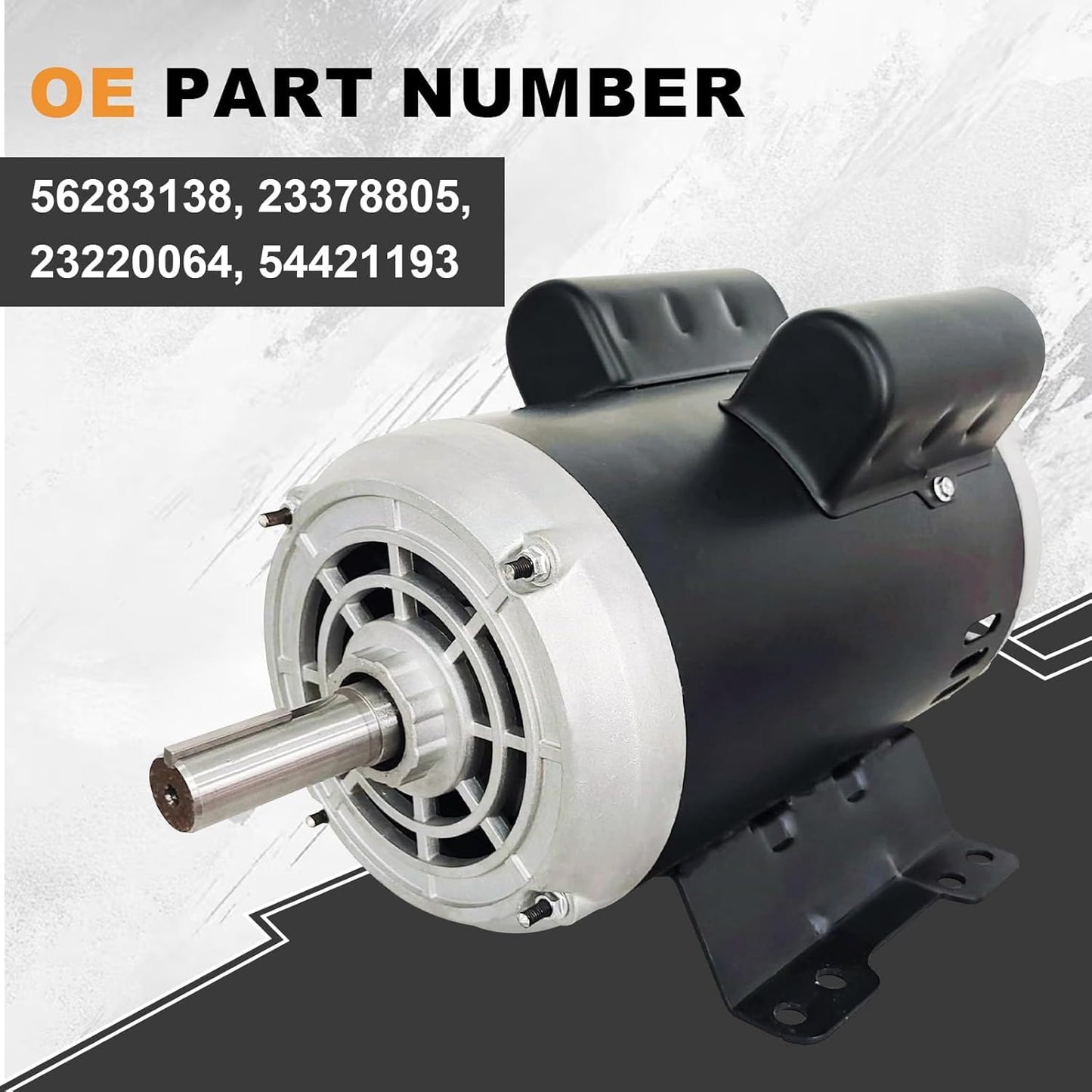 MAIXIUNIAN 23378805 5HP Air Compressor Motor 208/230V Compatible with Ingersoll Rand Single Phase, 184 Frame 3450 RPM 60Hz Electric Motor Replace# 23220064 54421193 56283138