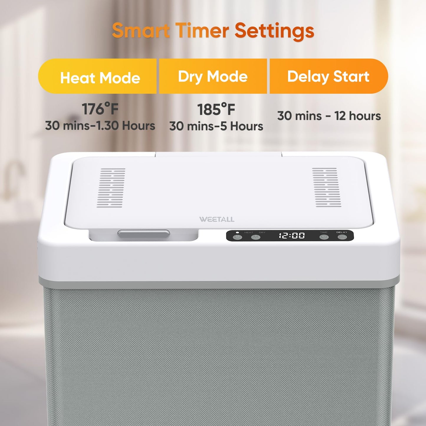 Towel Warmer Heated Warmers for Bathroom: Large Bucket for Towels, Blankets and Bathtub, Luxury Warmers for Baby Kids Families, Portable Heat Dryer & Heater for Home Hotels Spa Gym Outdoor (35L)