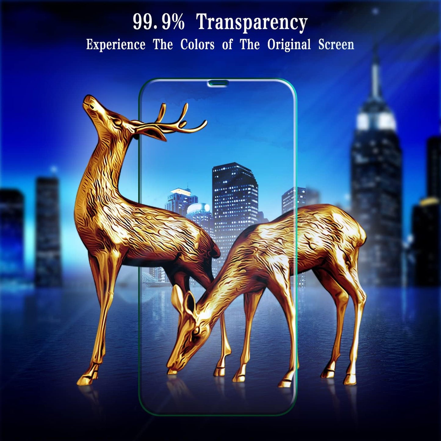 [2 Pack 12 12 MAYtobe Screen Protector for iPhone and iPhone Pro Tempered Glass Film, Bubble Free, Case Friendly, Easy