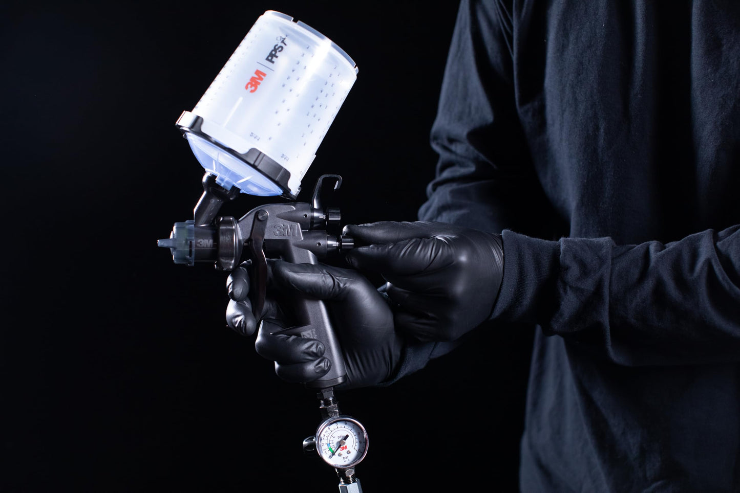 3M Performance Spray Gun 2 with 3M Performance Air Flow Control Valve, 26852, Paint Sprayer use with HVLP Fine Finish Nozzles, for Industrial Paint and Coating Applications