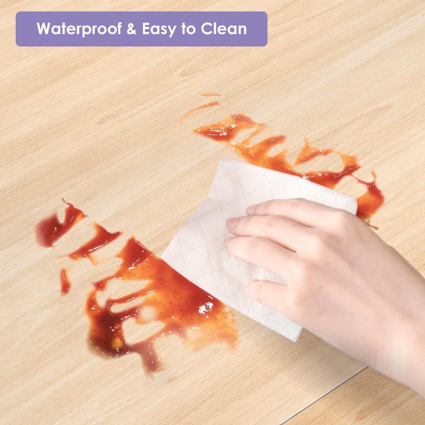 Vicwe Area Mat for Hard Floor, 4.75'×7' Clear Area Rug for Home, PVC Non-Slip Floor Protector for Dining Room, Large Anti-Scratch Floor Mats for Kitchen,Laundry Room