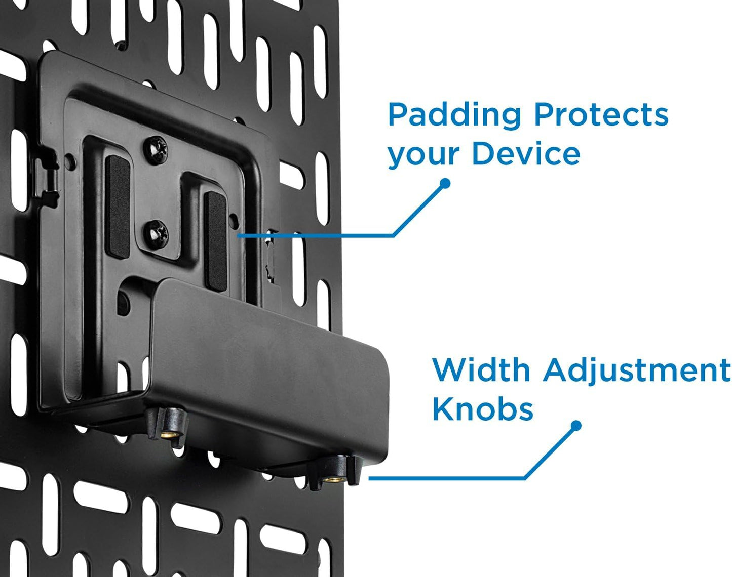 Mount-It! Cable Box Mount Behind TV | Adjustable Universal Mounting Bracket for Streaming Devices, Router, Modem, DVD |