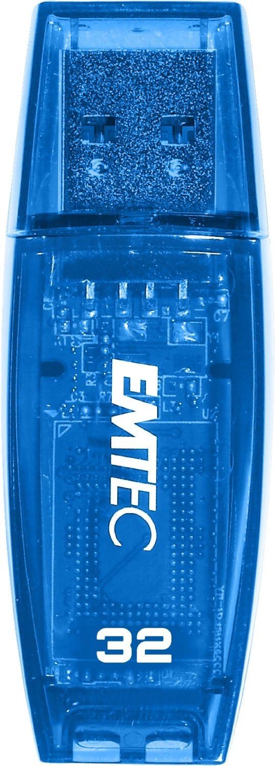 Emtec C410 32GB, ECMMD32GC410 Color Mix Flash Drive, Blue