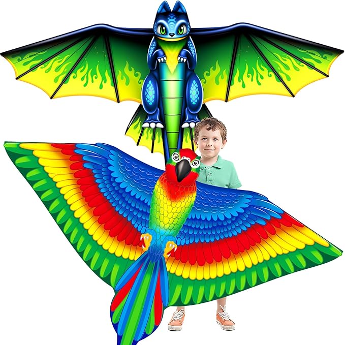 Easy to Fly Kites for Kids Ages 4-8 8-12 & Adults, Beach Flying Toys Butterfly Kite with Handle and Kites String, Great for Outdoor Activities & Family Trip Easter Gifts