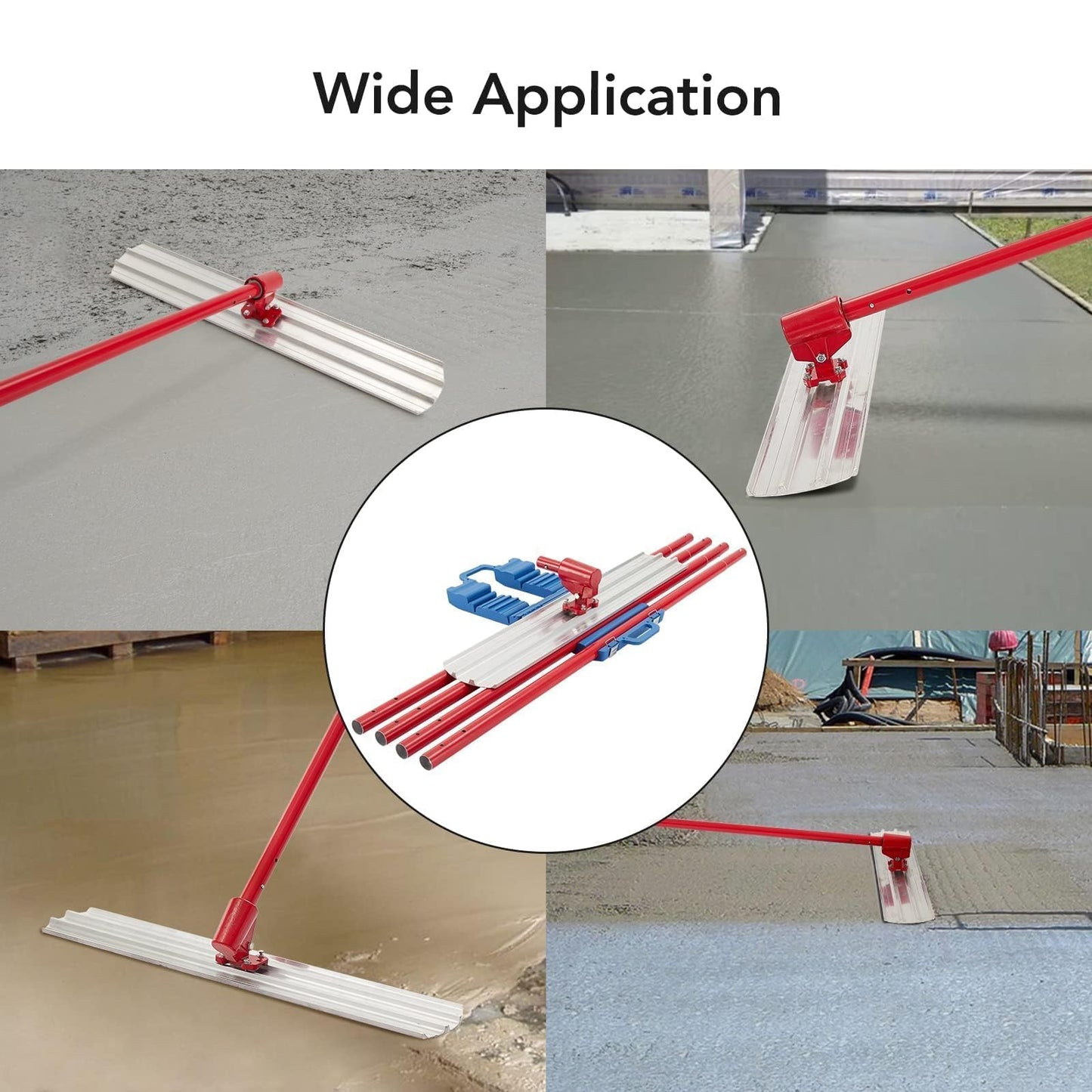 36 Inch Concrete Finishing Tool with Matching Bull Float Handle