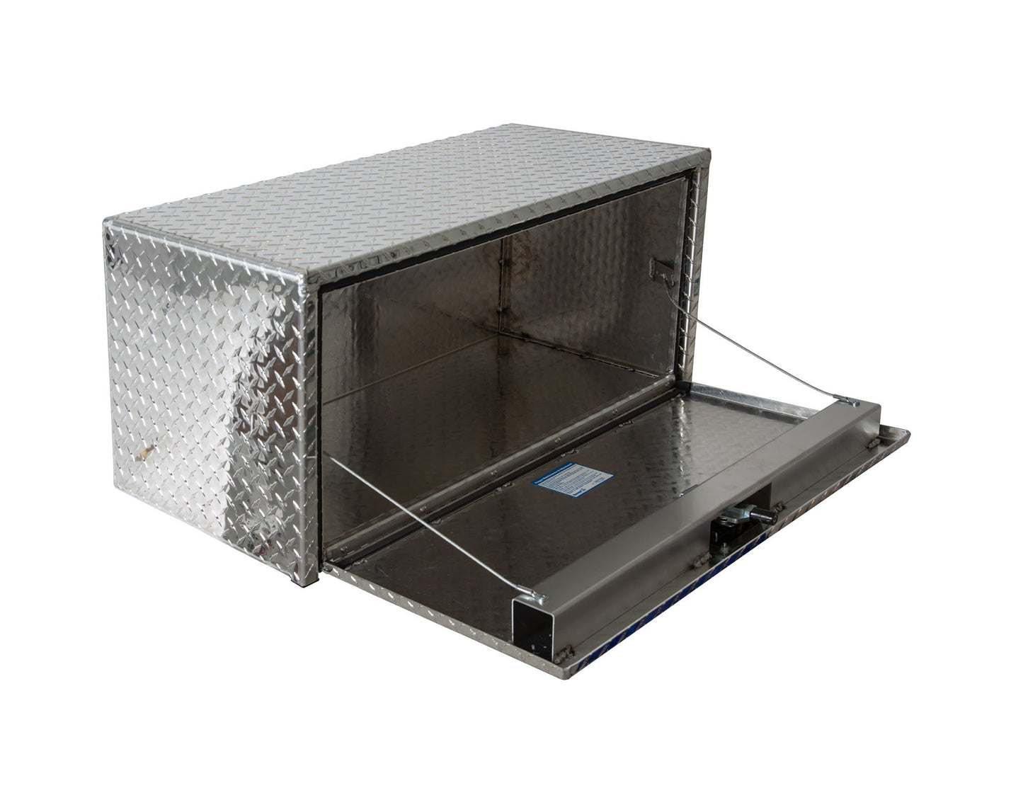 Buyers Products 1705118 Diamond Tread Aluminum Underbody Truck Tool Box, 20 x 20 x 36, Made in USA, .100 in. Thick, Corrosion Resistant, Locking Compression Latch, Secure Storage for Work Trucks
