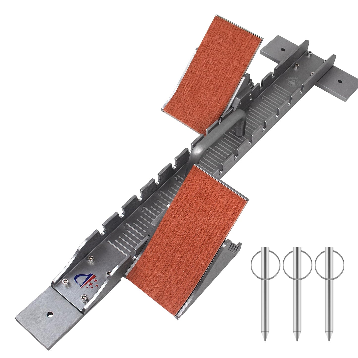 Vaolvpant 35in Starting Blocks with Premium Aircraft-Grade Aluminum 4 Angle Adjustable and Detachable Pedals Ideal for Running Enthusiasts Professional Track and Field Competitions