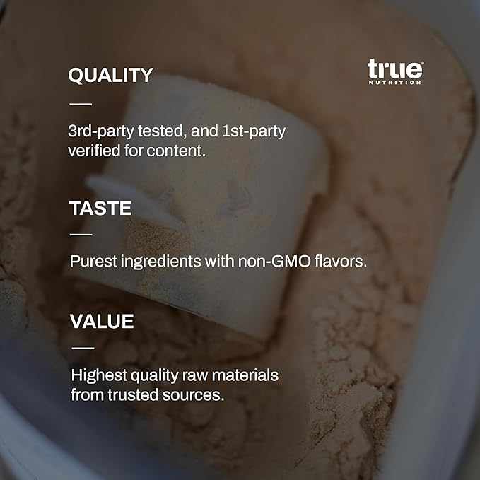 True Nutrition - Vanilla Whey Protein Isolate Cold-Filtration - 100% Whey Protein Powder - 27g Protein per Serving - Mixes Easily and Tastes Great - Third Party Tested - French Vanilla - 1lb
