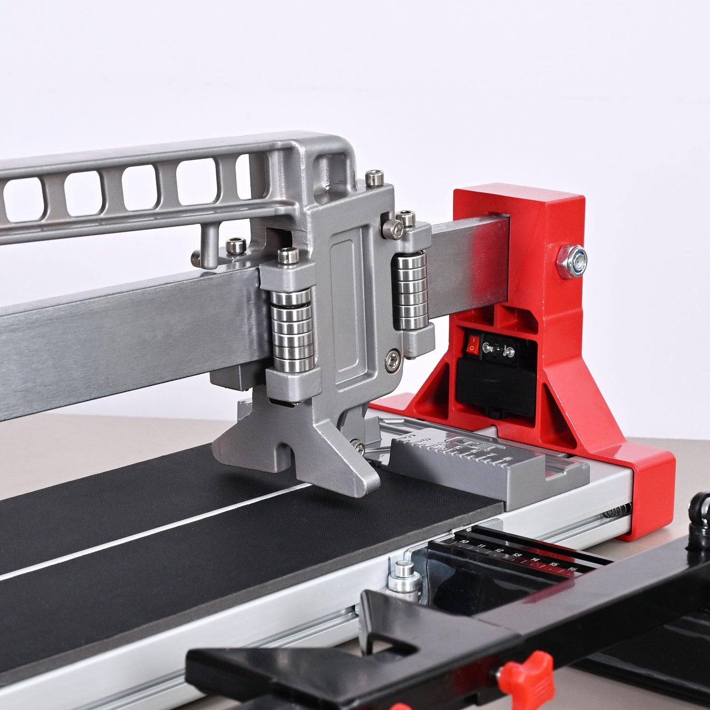 ROJOO 32/48 inch Manual Tile Cutting Machine Wide Aluminum Bottom Plate Single Slide Rail Adjustable Ceramic Porcelain Tile Cutter Heavy Duty (32inch/80cm)