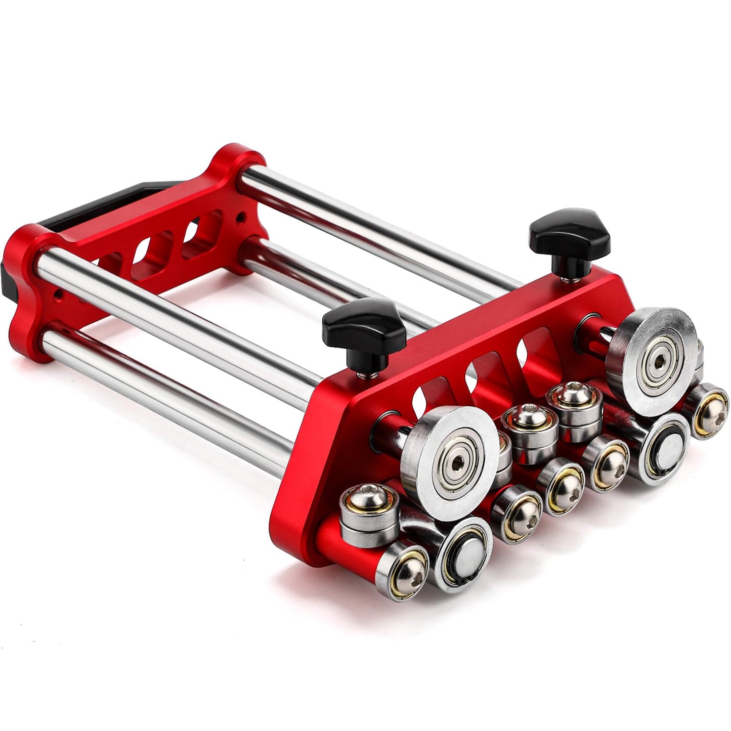 Lingvee Sheet Metal Roller 2 Station Bender Roofing Tools Sheet Fabrication 0-100° Bending Range Large Metal Rollers and Bending Tool for Industrial Production(Red)