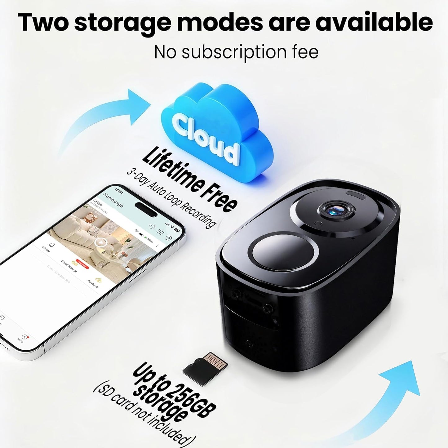 realhide 2026 2K 2.4G/5G, 6-Month IP66 2-Way Enhanced UHD Security Cameras Wireless Outdoor Free Cloud & SD Storage