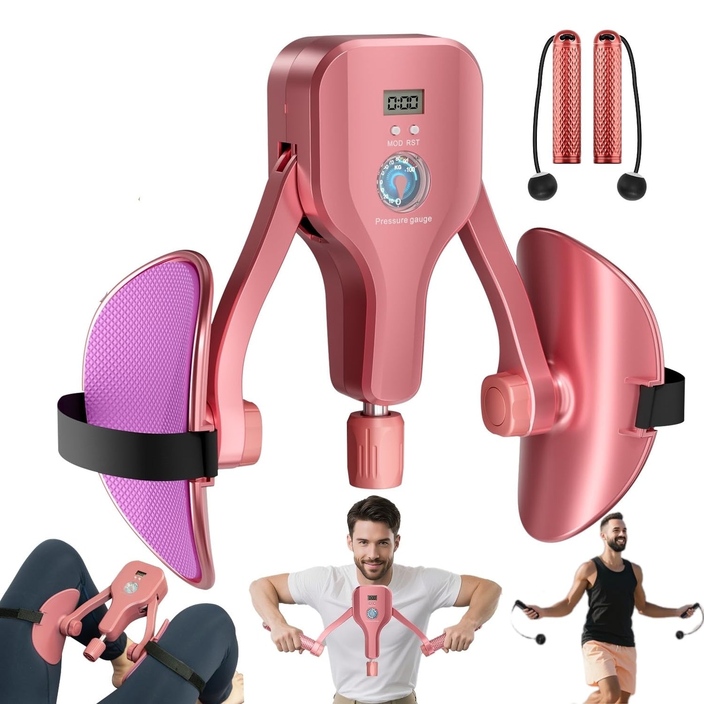 FJFQXY Thigh Exerciser MAX 176 lbs Kegel Exercise Devices, Pelvic Floor Muscle Inner Thigh Kegel Trainer for Women Men