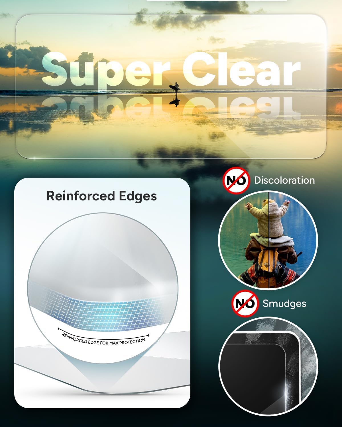 360 16/15 4-Way 5X ZAGG InvisibleShield Glass Privacy iPhone Screen Protector - Privacy Filter, Stronger