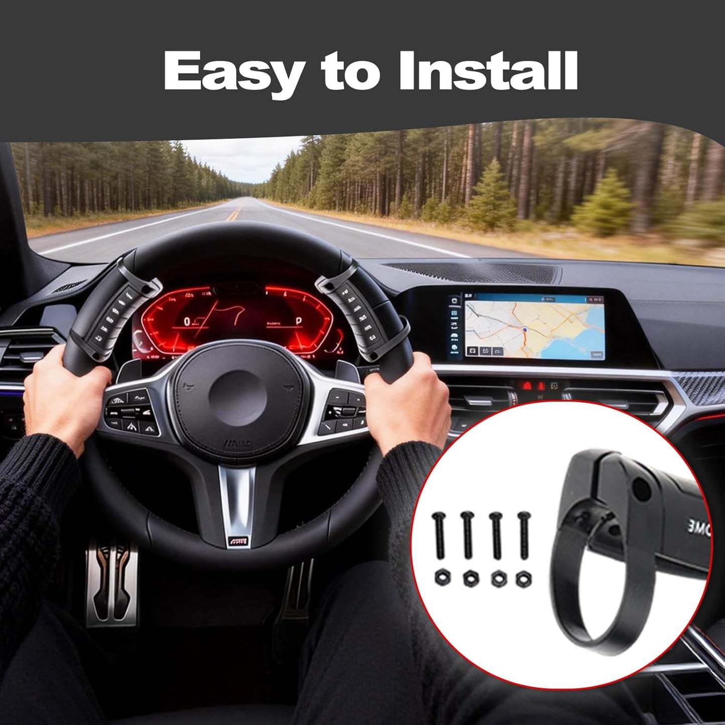 Tomotato Universal Wireless Steering Wheel Control - Compatible with Car DVD/Radio/Navigation Systems, Plug & Play