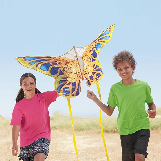 Mint's Colorful Life Butterfly Kite for Kids & Adults Easy to Fly, Large Single Line Kites with 300ft String Kite Handle