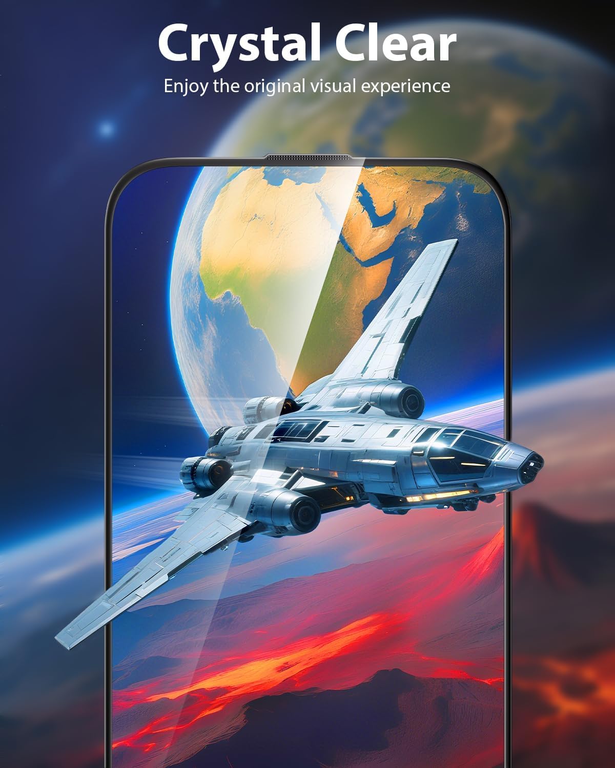 17 3 Pack, [9H+ Mkeke for iPhone Screen Protector Hardness] [Military-Grade Drop Protection] [Sensitive Touch] [Easy