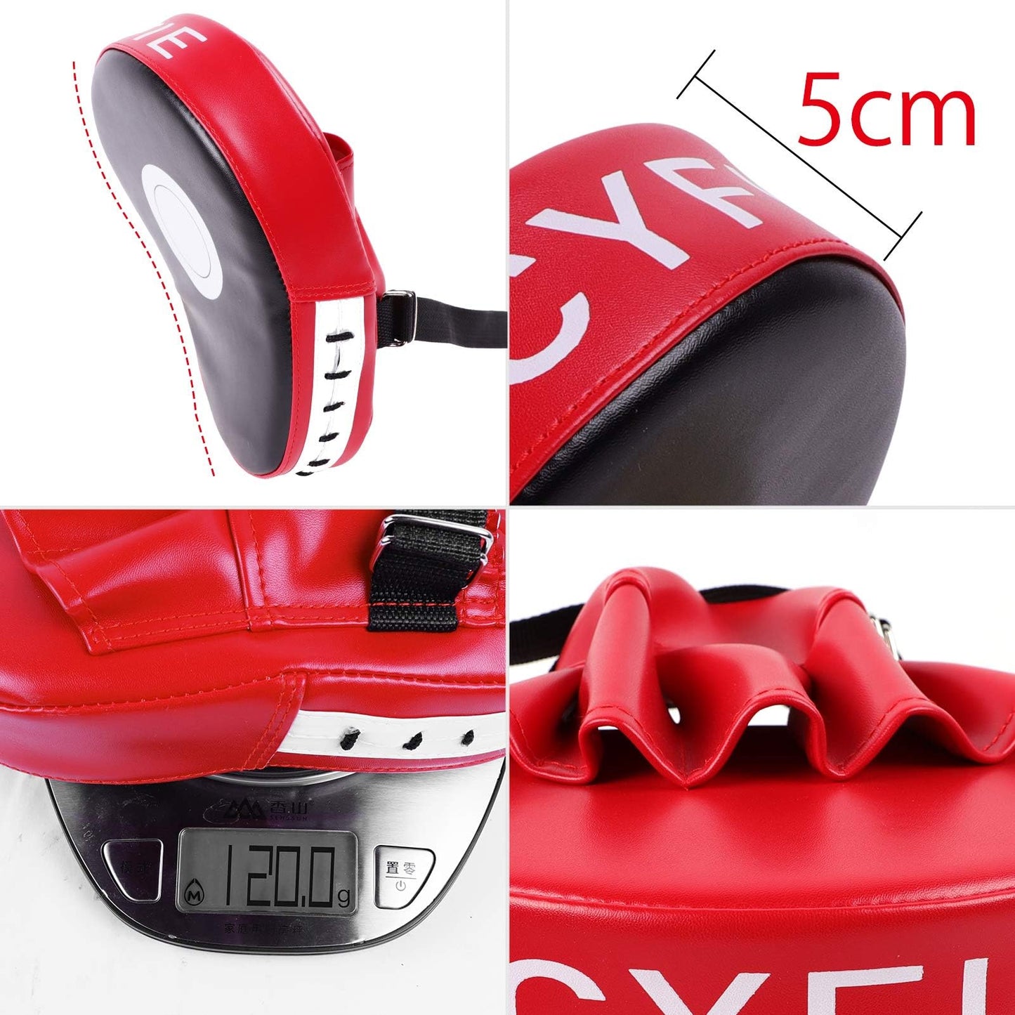 Boxing Pads Curved Focus Punching Mitts Training Hand Target Pads Gloves Training Focus Pads for Kickboxing, Karate, Muay Thai Kick, Sparring, Dojo, Martial Arts Punch Mitts for Kids, Men, Women