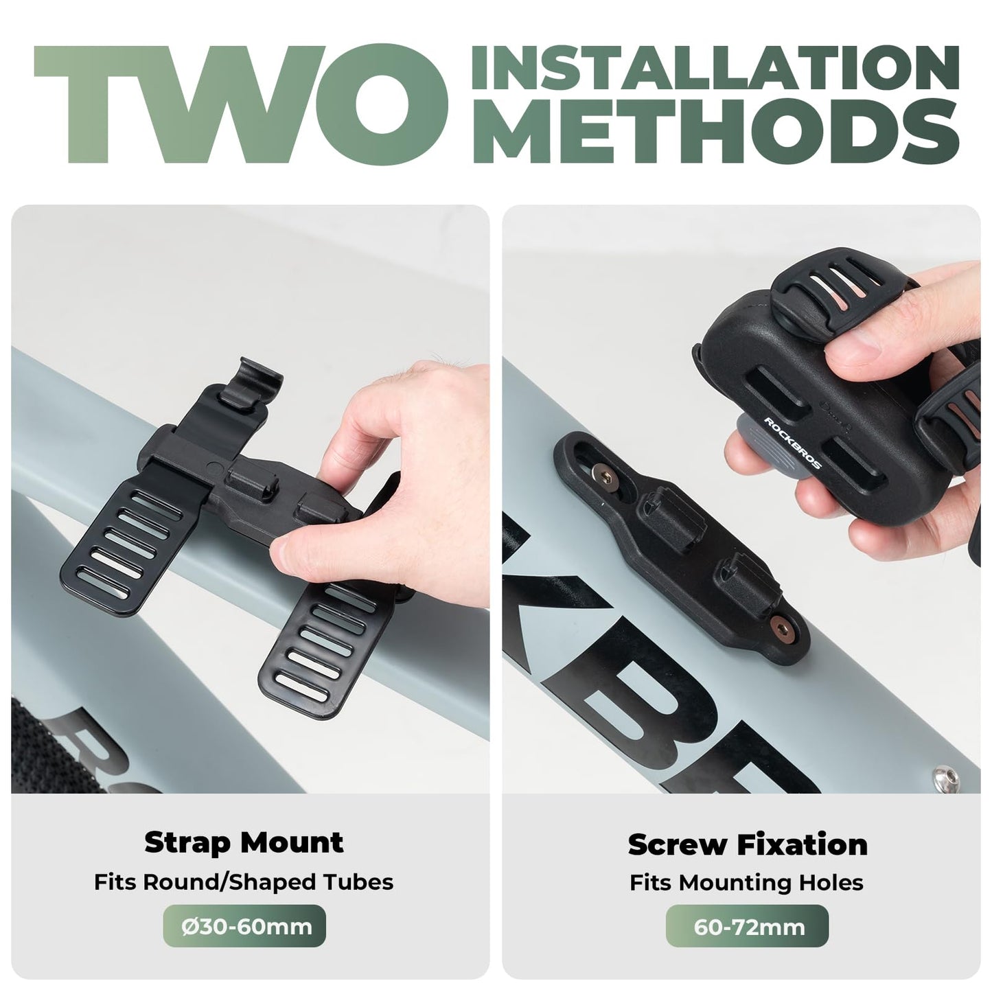 ROCKBROS Magnetic Strap Water Bottle Holder with Quick-Release Button for Road Bikes, Mountain Bikes, Scooters, Backpacks, and Folding Bikes