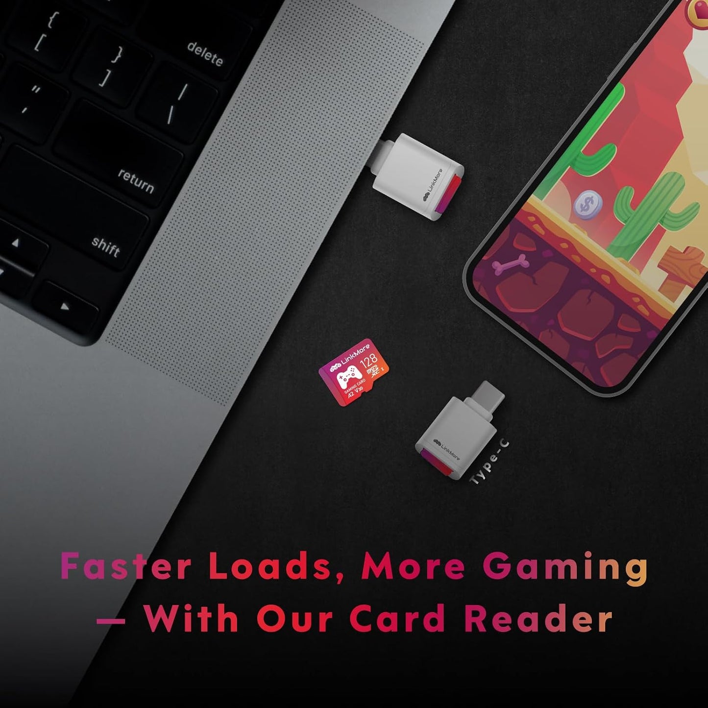 LinkMore 128GB A2, U3, V30, 10, 160 100 (XV23 Gaming Micro SDXC Card, UHS-I, Class Read Speed Up to MB/s, Write Speed